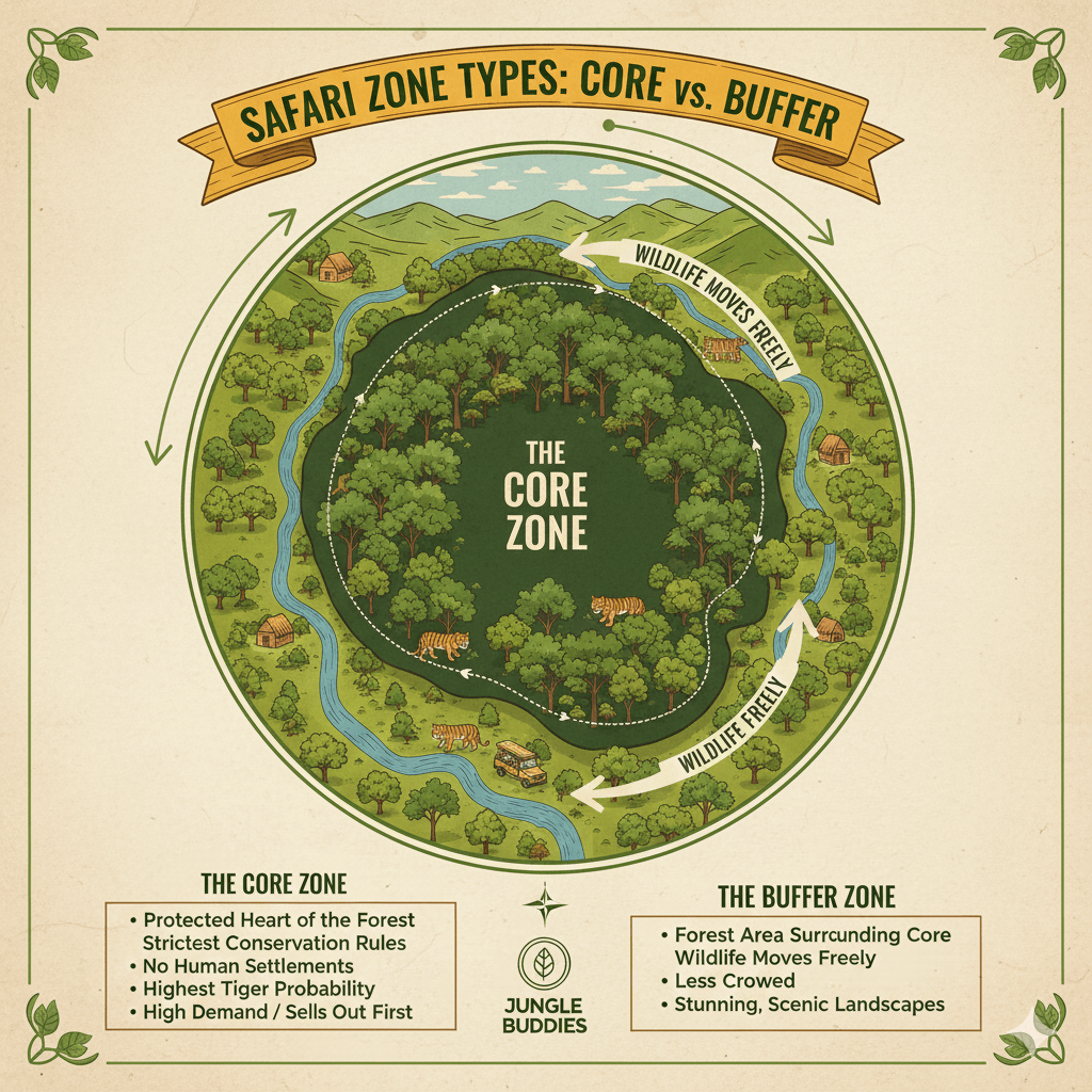 Understanding Safari Zones: Core vs. Buffer